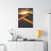 Golden Desert Sunrise Dunes Wall Art & Canvas Prints