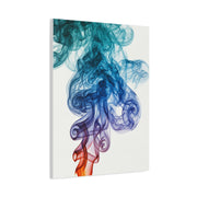 Blue and Amber Smoke Abstract Wall Art & Canvas Prints