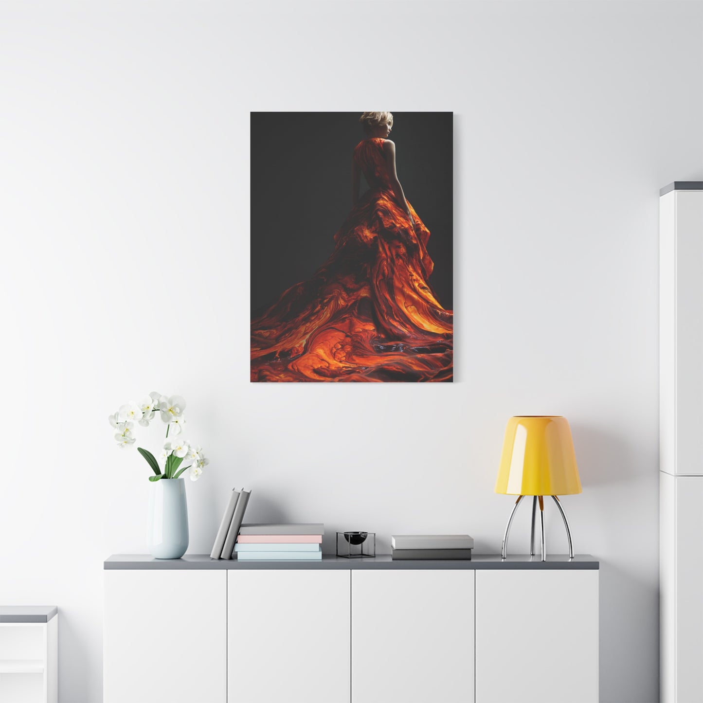 Liquid Flame Couture Contemporary Wall Art & Canvas Print