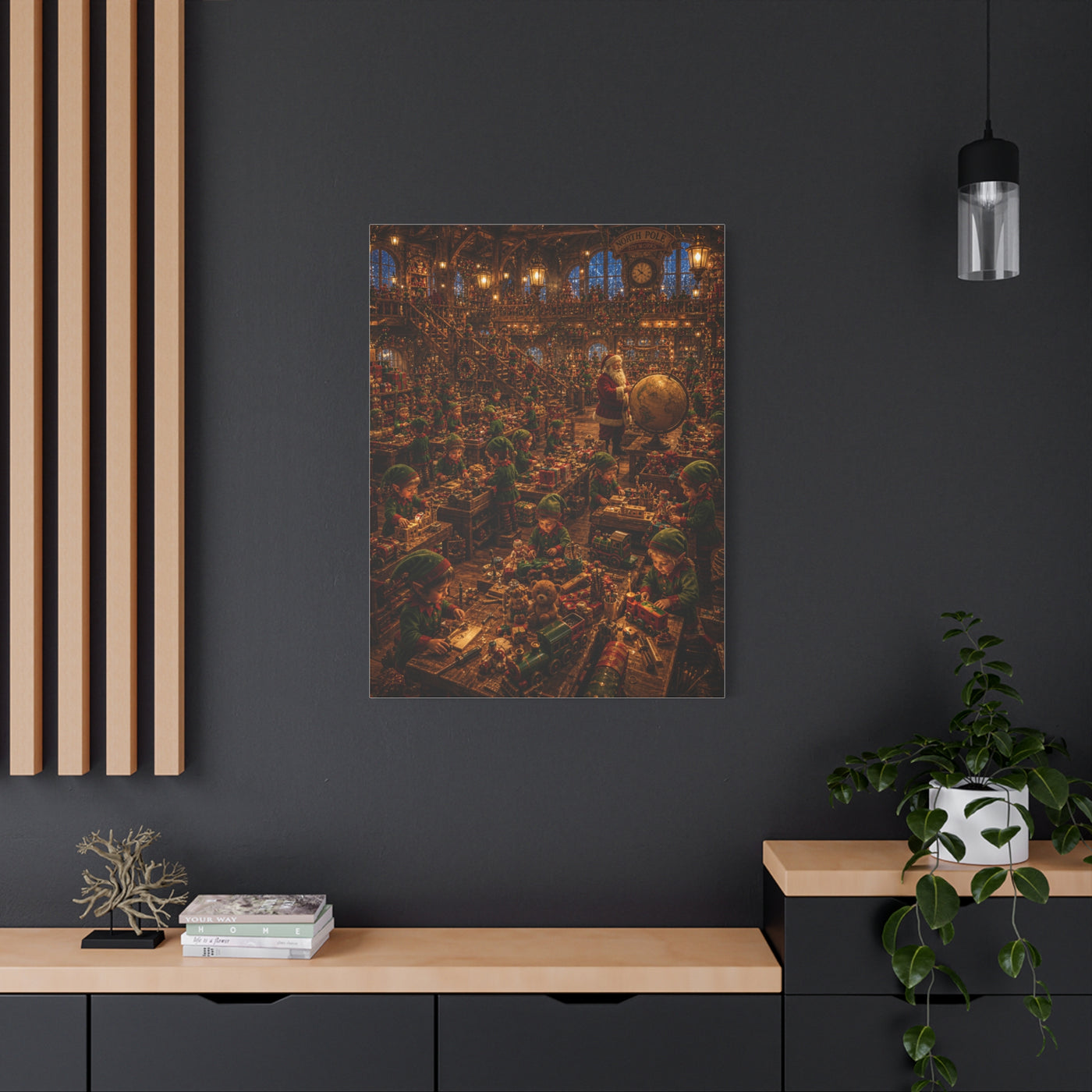 Grand North Pole Workshop Wall Art & Canvas Print