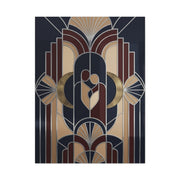 Neo-Deco Geometric Romance Composition Wall Art & Canvas Print