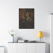 Aristocratic Deer Gentleman Cocktail Portrait Wall Art & Canvas Print
