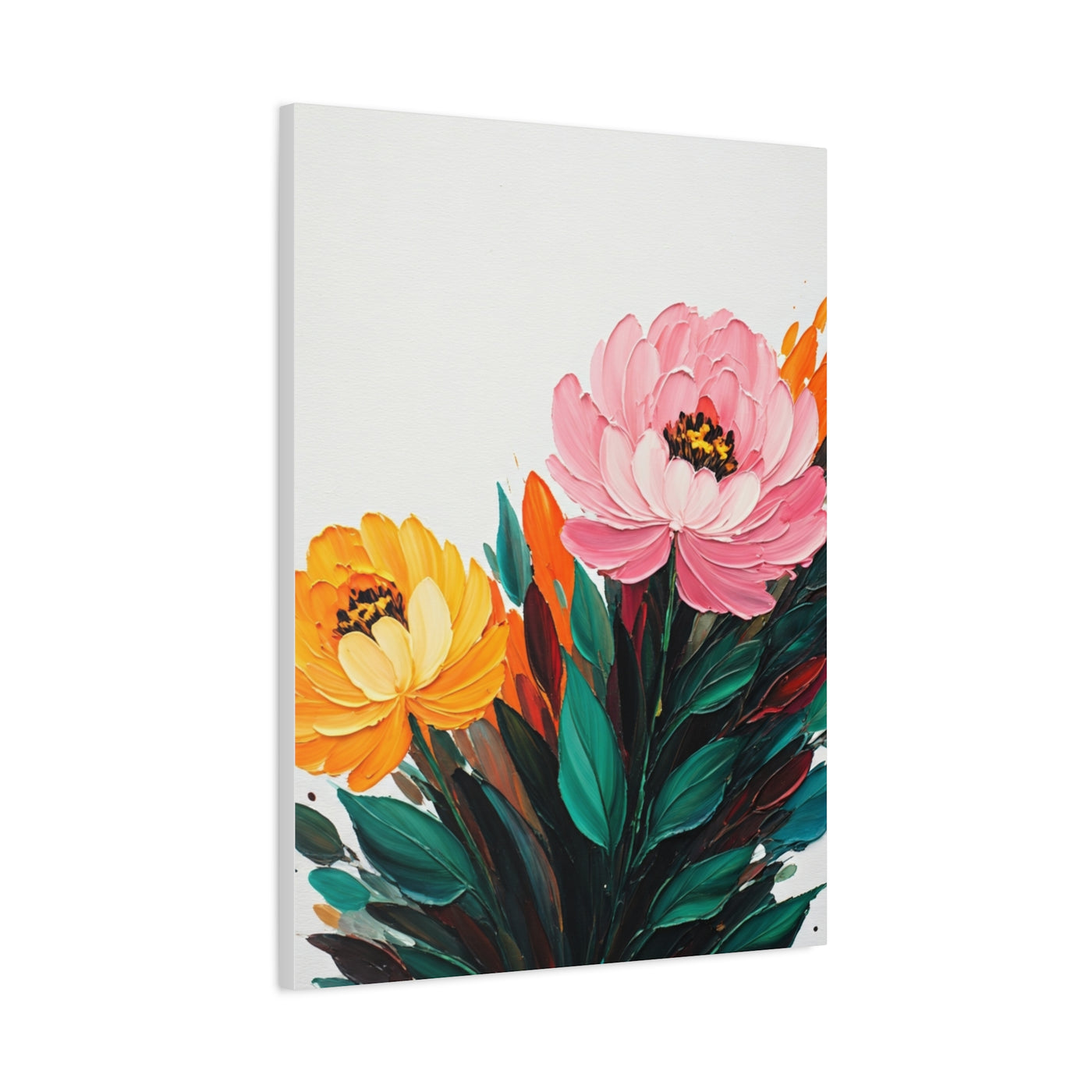 Soft Pink and Yellow Floral Wall Art & Canvas Prints