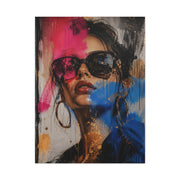 Urban Fashion Graffiti Portrait Street Wall Art & Canvas Print
