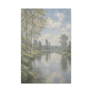Beside Still Waters Impressionist Scripture Wall Art & Canvas Print