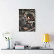 Old Caddie Chair Fireside Golf Still Life Wall Art & Canvas Print