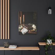 Faith & Union Candlelit Still Life Wall Art & Canvas Print