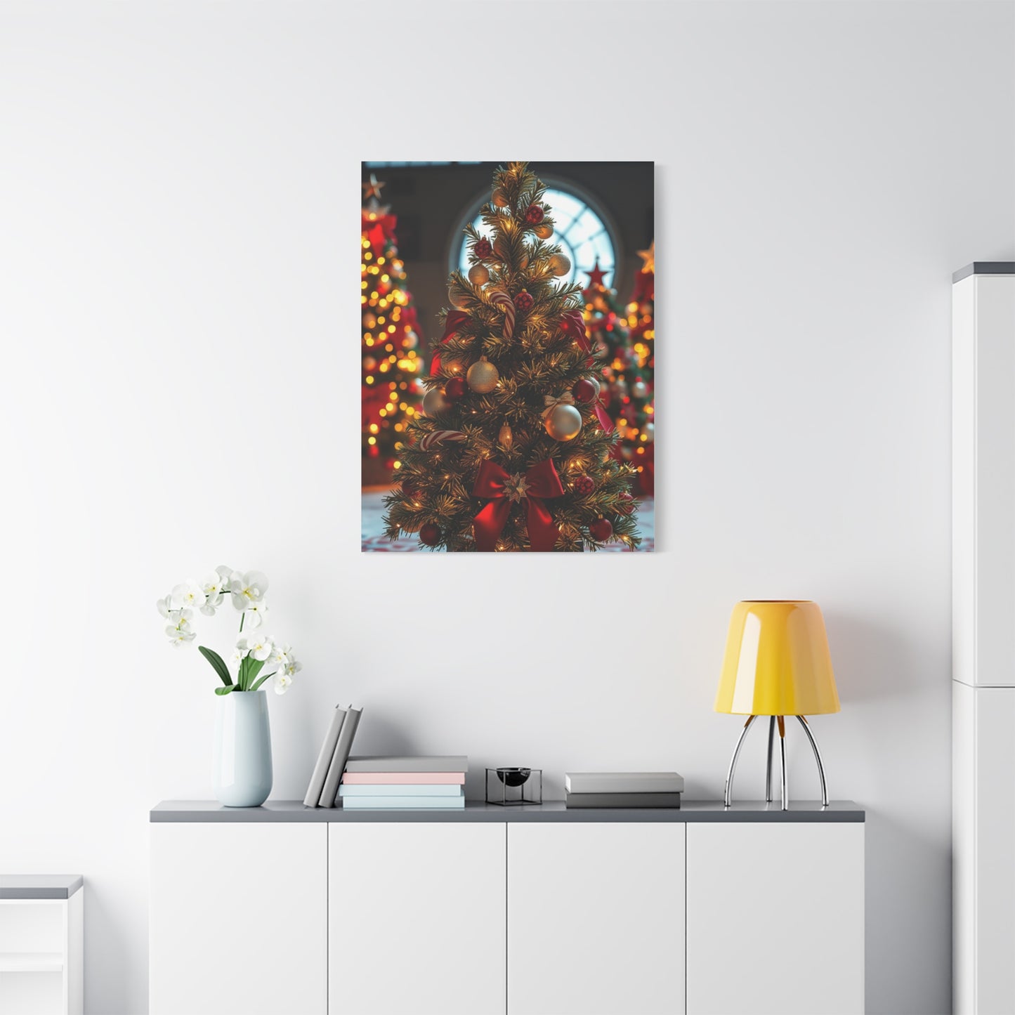 Christmas Trees & Wreath Art Supreme Gallery Wall Art & Canvas Print