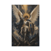 St. Michael Triumph Over Darkness Wall Art & Canvas Print