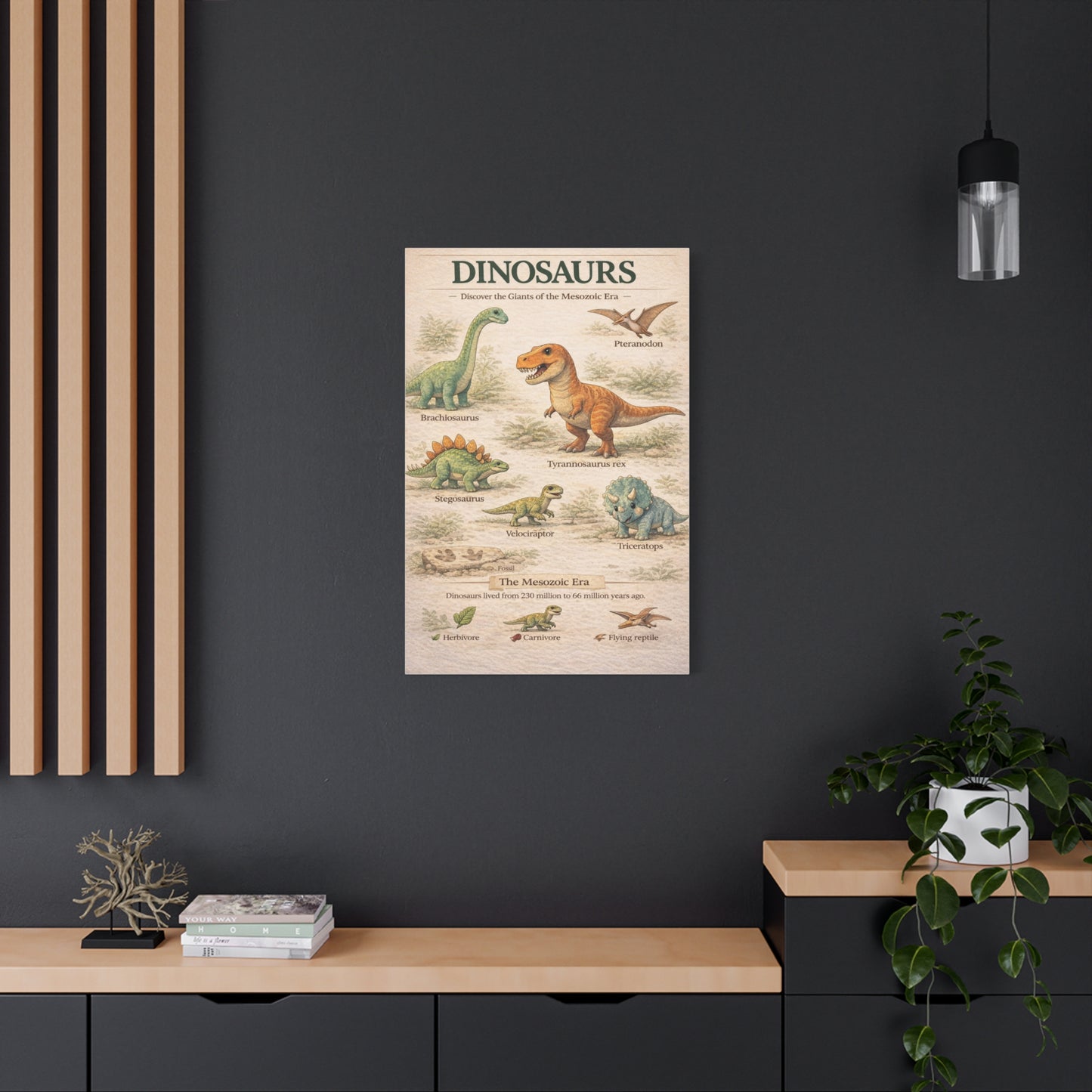 Dinosaur Discovery Museum Poster Wall Art & Canvas Print