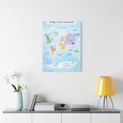 World Map Exploration for Kids Wall Art & Canvas Print