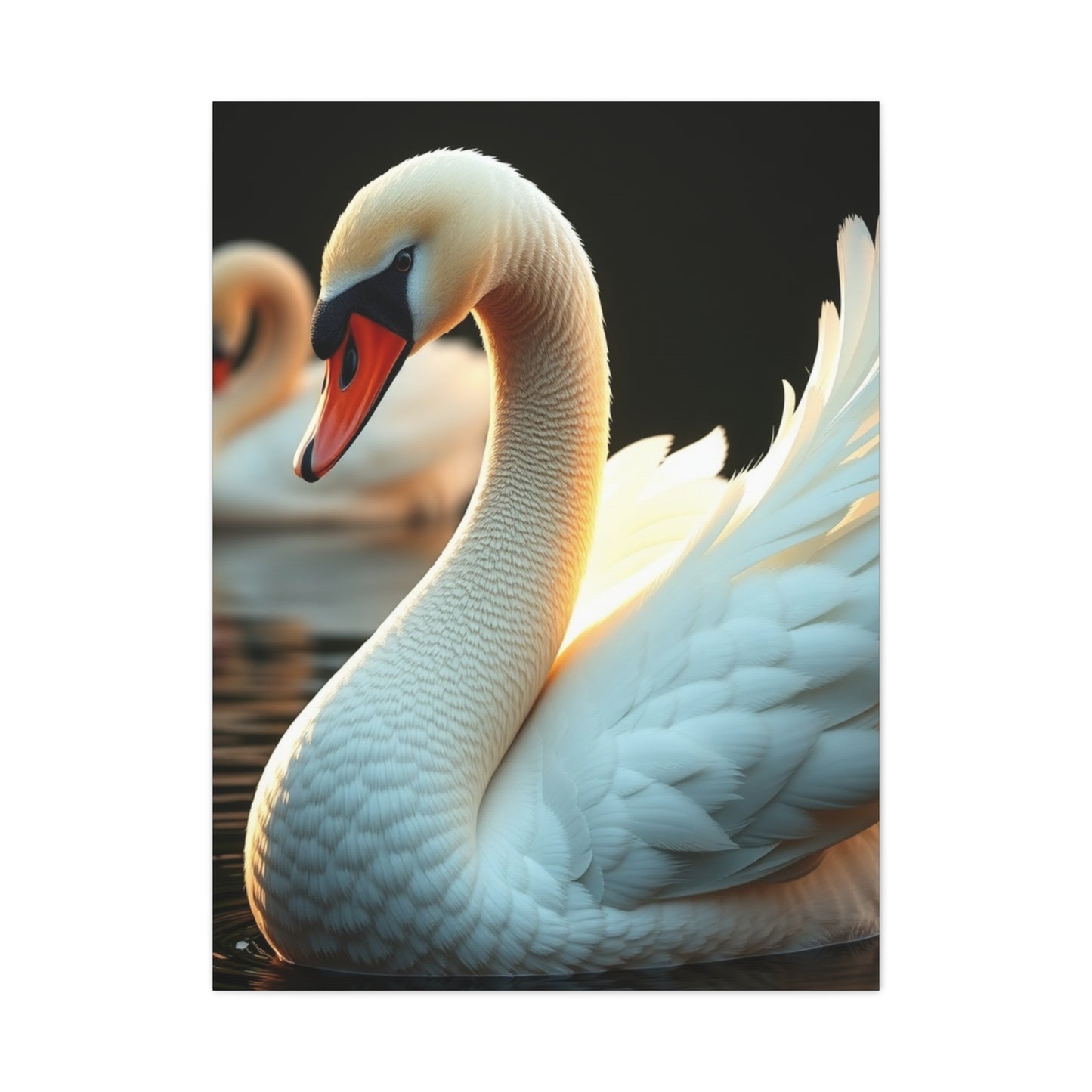 Swan Art Canvas Art 5 Wall Art & Canvas Print