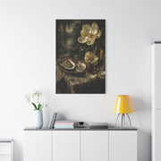 Magnolia & Oyster Still Life Elegance Wall Art & Canvas Print