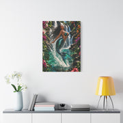 Tropical Waterfall Mermaid Escape Wall Art & Canvas Print