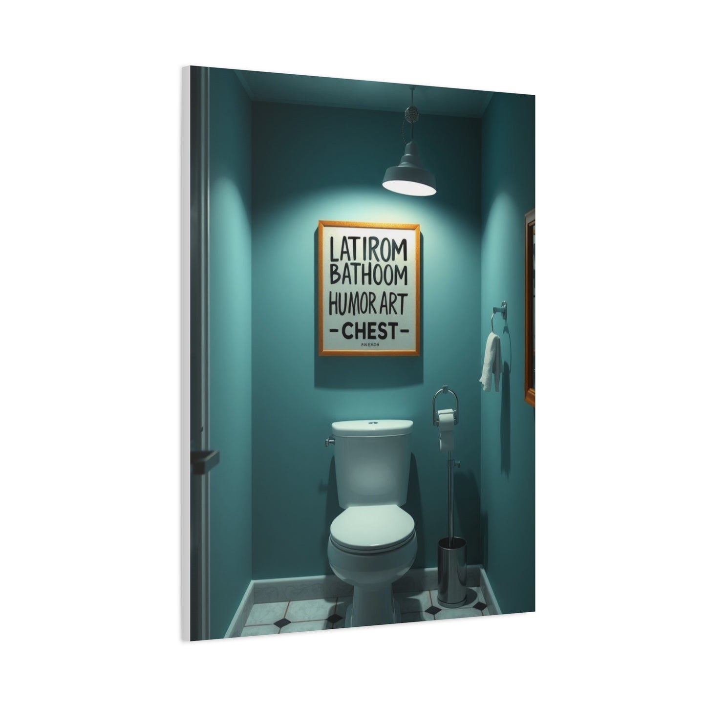 Bathroom Humor Art Supreme Canvas Wall Art & Canvas Print