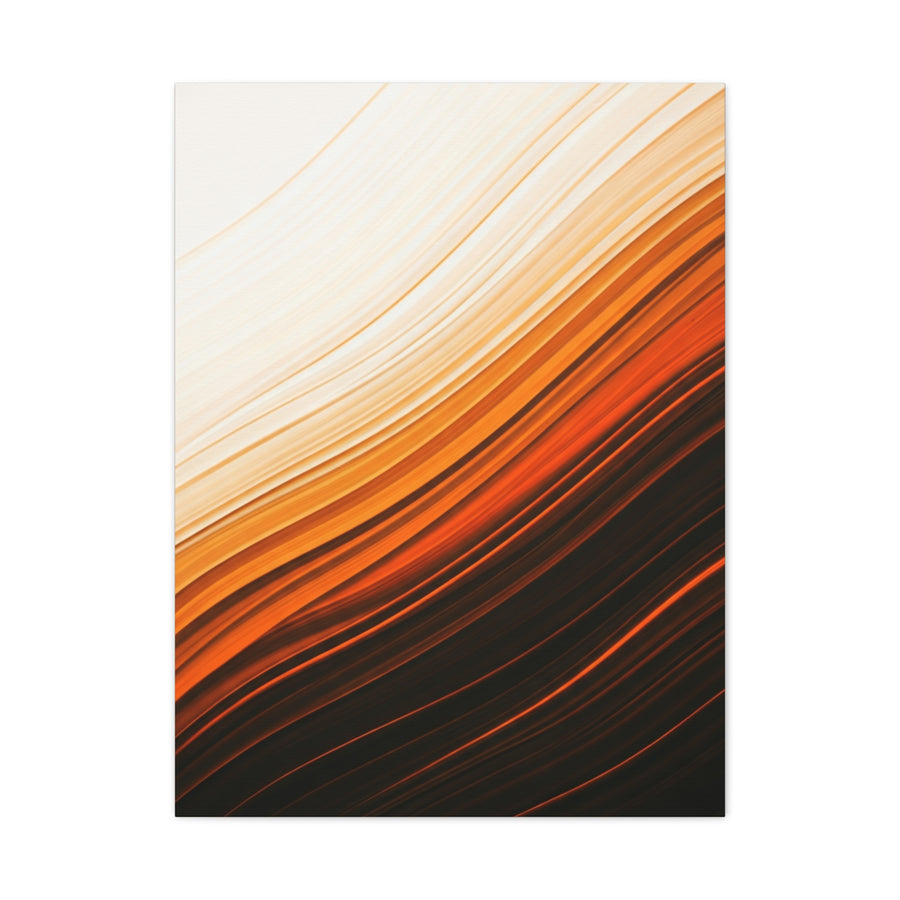 Flowing Amber Gradient Abstract Wall Art & Canvas Prints