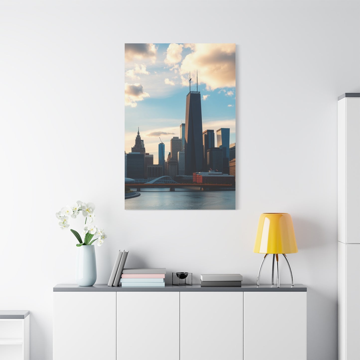 Chicago Skylines Art Luxury Canvas Wall Art & Canvas Print