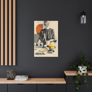 Minimalist Line Art Dining Scene Wall Art & Canvas Print