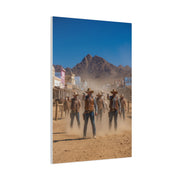 Frontier Gunslingers Western Street Standoff Wall Art & Canvas Print