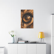 Lion Eye Reflection Macro Wall Art & Canvas Print