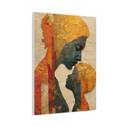 Mother and Child Textured Silhouette Wall Art & Canvas Print