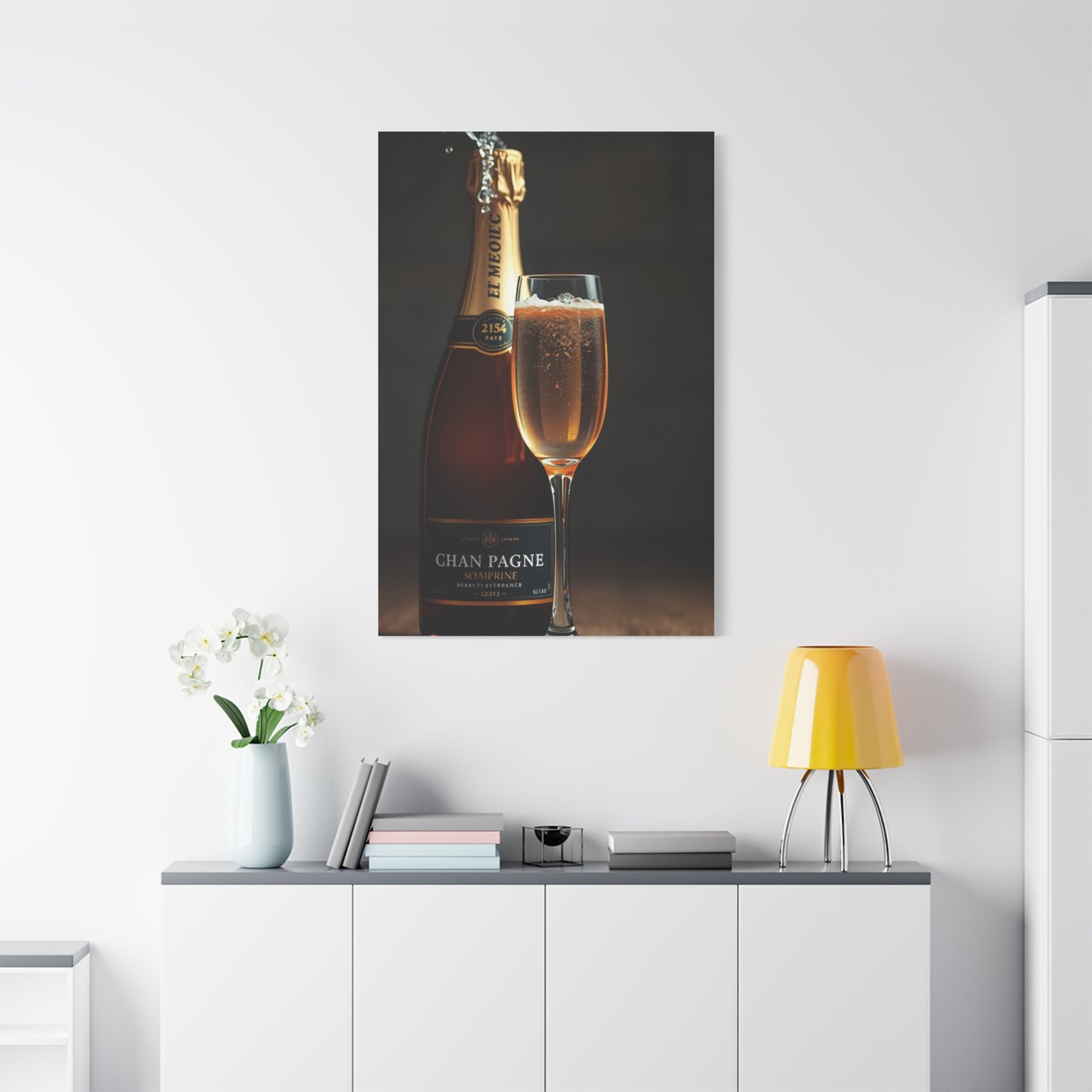 Champagne Art Refined Canvas Wall Art & Canvas Print