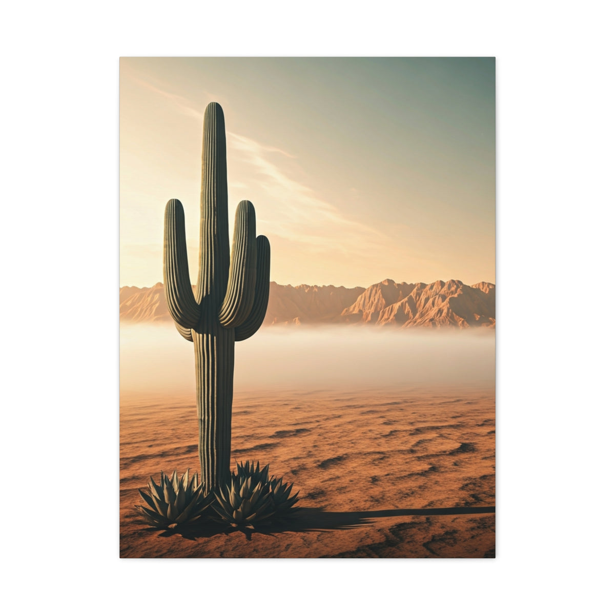 Sunrise Saguaro Desert Horizon Wall Art & Canvas Prints