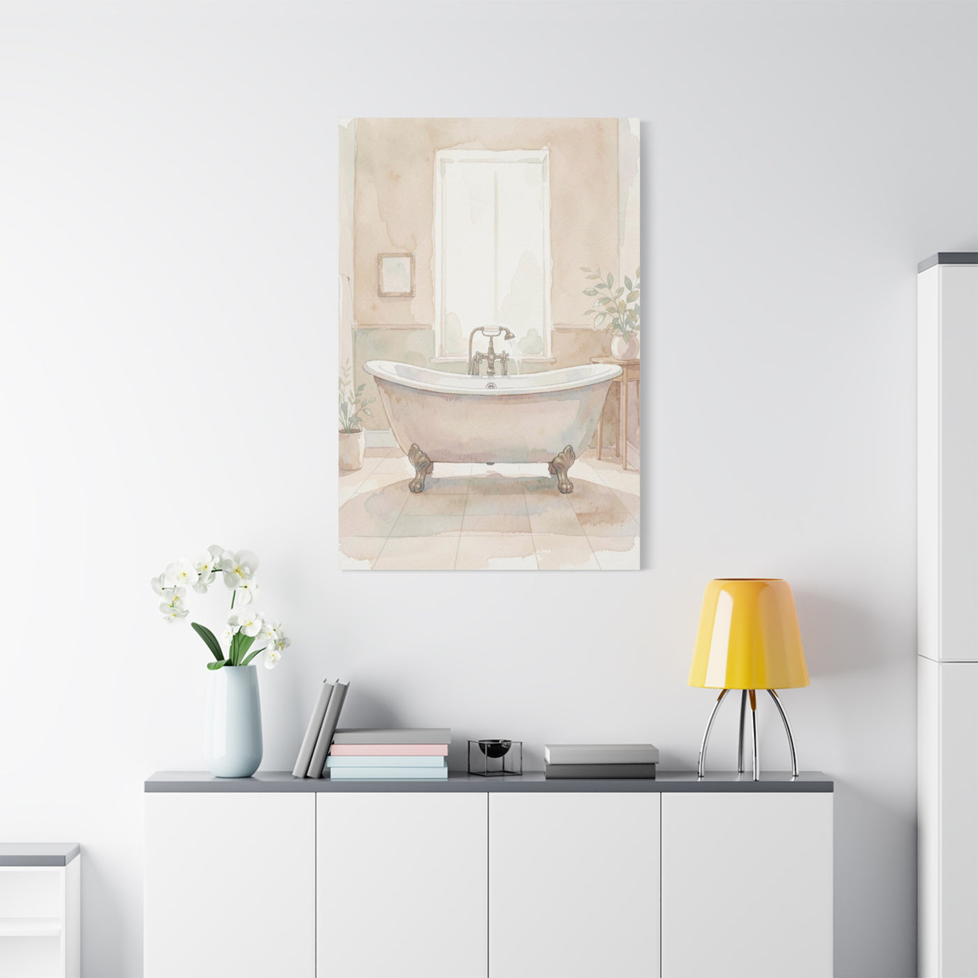 Vintage Clawfoot Bathtub Serenity Wall Art & Canvas Prints