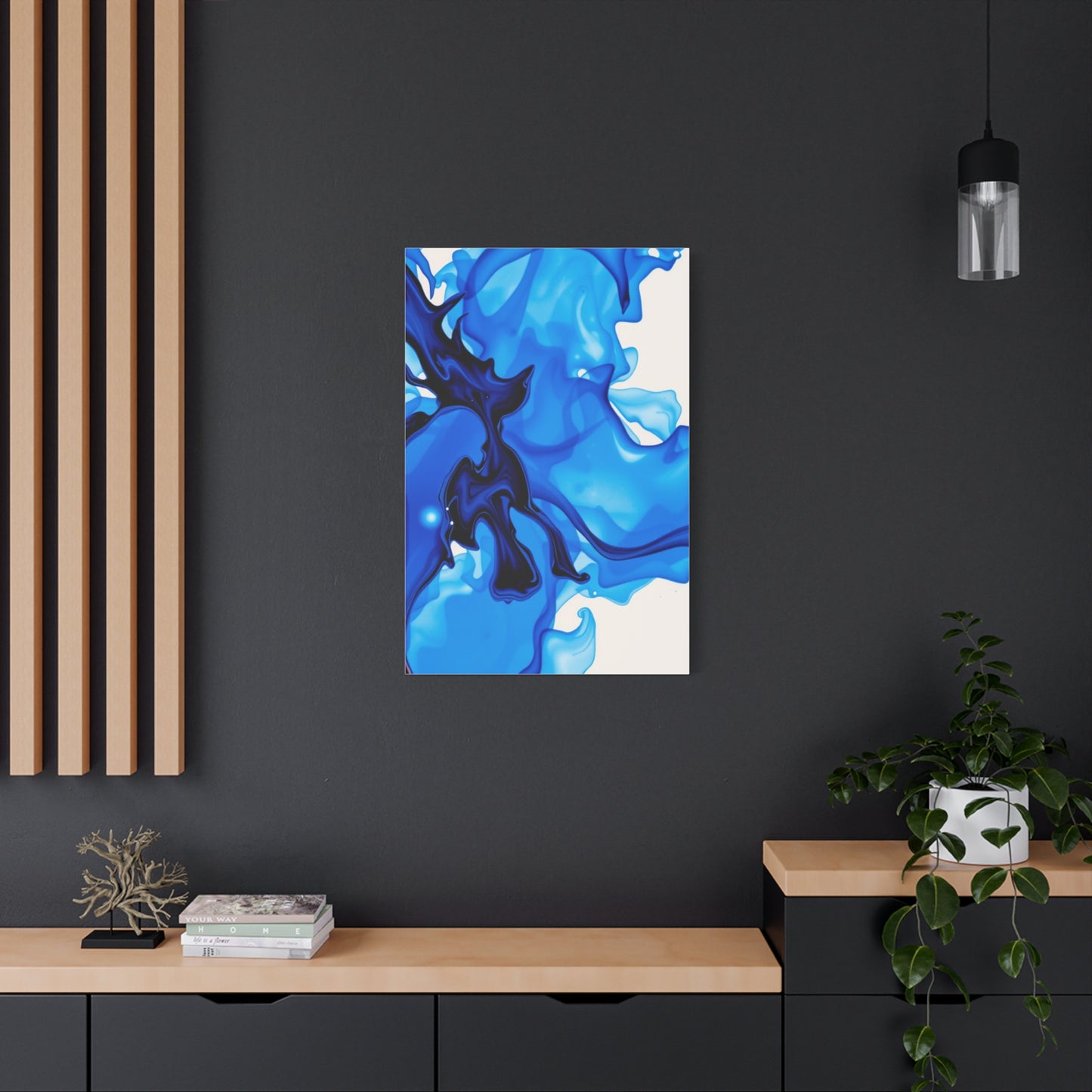 Supreme Collection Blue Abstract Art Wall Art & Canvas Print