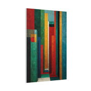 Industrial Architectural Color Block Wall Art & Canvas Print