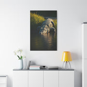 Crocodile Waterside Stillness Wall Art & Canvas Prints