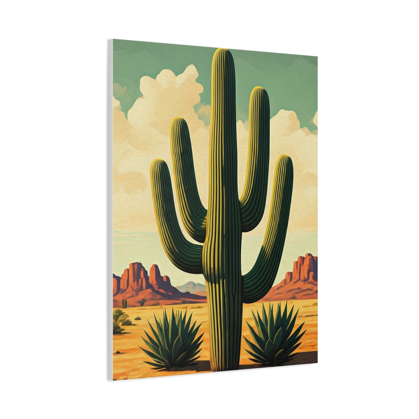 Classic Saguaro Desert Scene Wall Art & Canvas Prints
