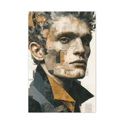 Editorial Male Portrait Collage Wall Art & Canvas Print