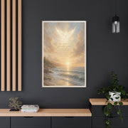 Isaiah Coastal Dove Scripture Wall Art & Canvas Print