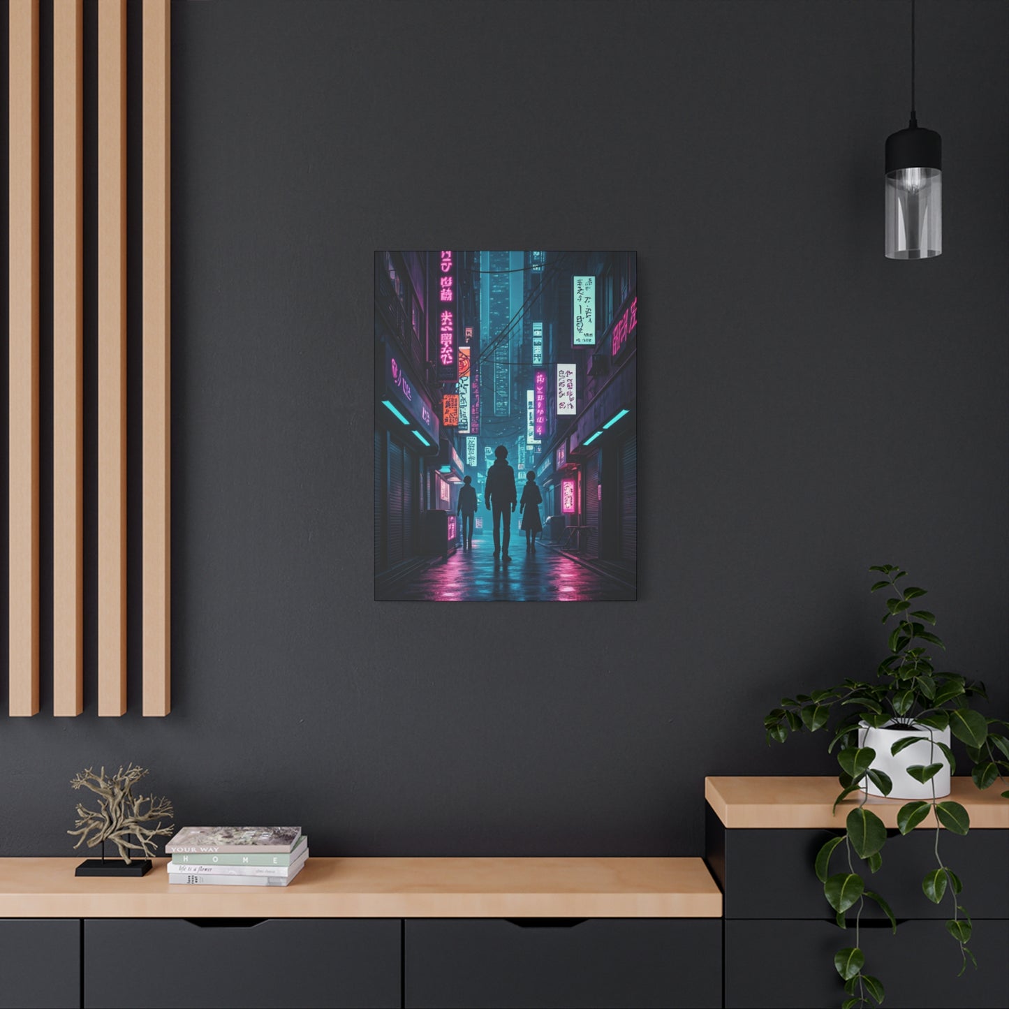 Neon Alley Wanderers Wall Art & Canvas Prints