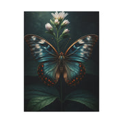 Midnight Blue Garden Butterfly Wall Art & Canvas Prints