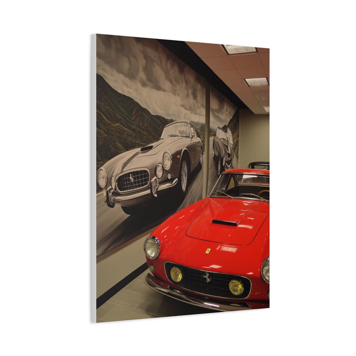 Ferrari Showroom Automotive Wall Art & Canvas Print