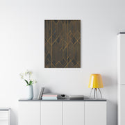 Golden Geometry Noir Wall Art & Canvas Prints