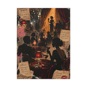 Cabaret Night Collage Scene Wall Art & Canvas Print
