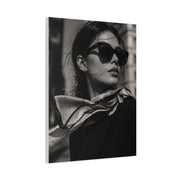 High-Fashion Sunglasses Portrait Wall Art & Canvas Print