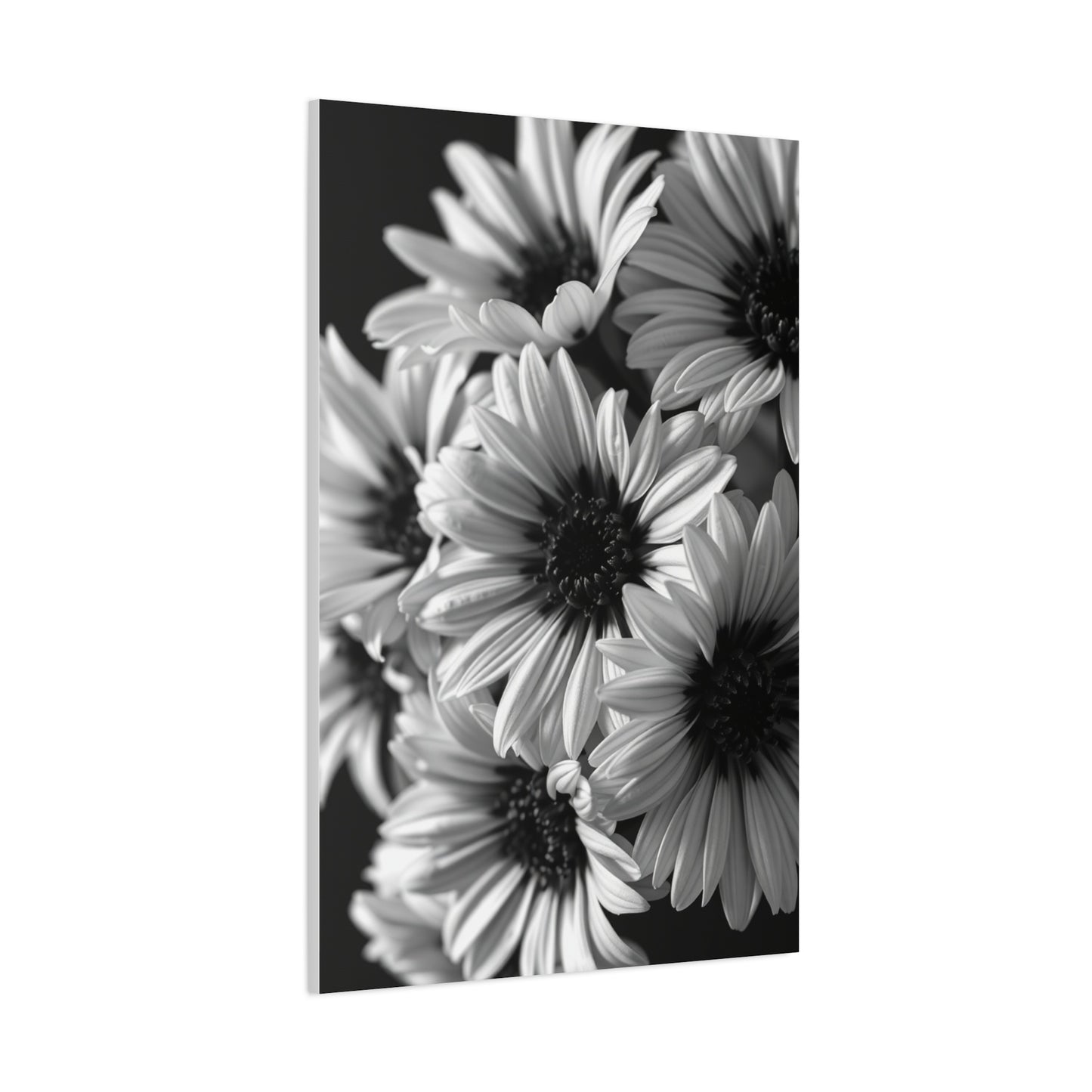 Luxe Obsidian Floral Visage Wall Art & Canvas Print