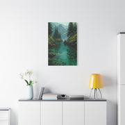Emerald Mountain Lake Serenity Wall Art & Canvas Print