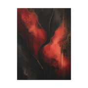 Red and Black Luxury Abstract Flow Wall Art & Canvas Print