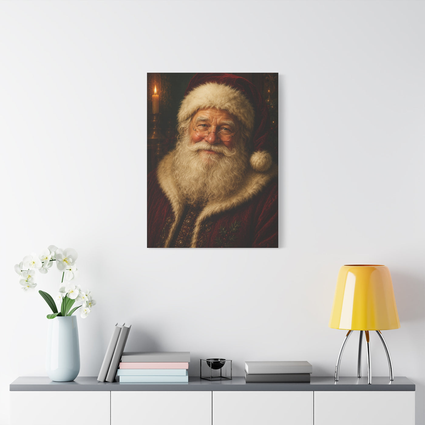Grand Heirloom Santa Portrait Wall Art & Canvas Print
