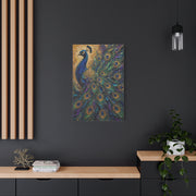 Impasto Jewel Peacock Expressionist Wall Art & Canvas Print