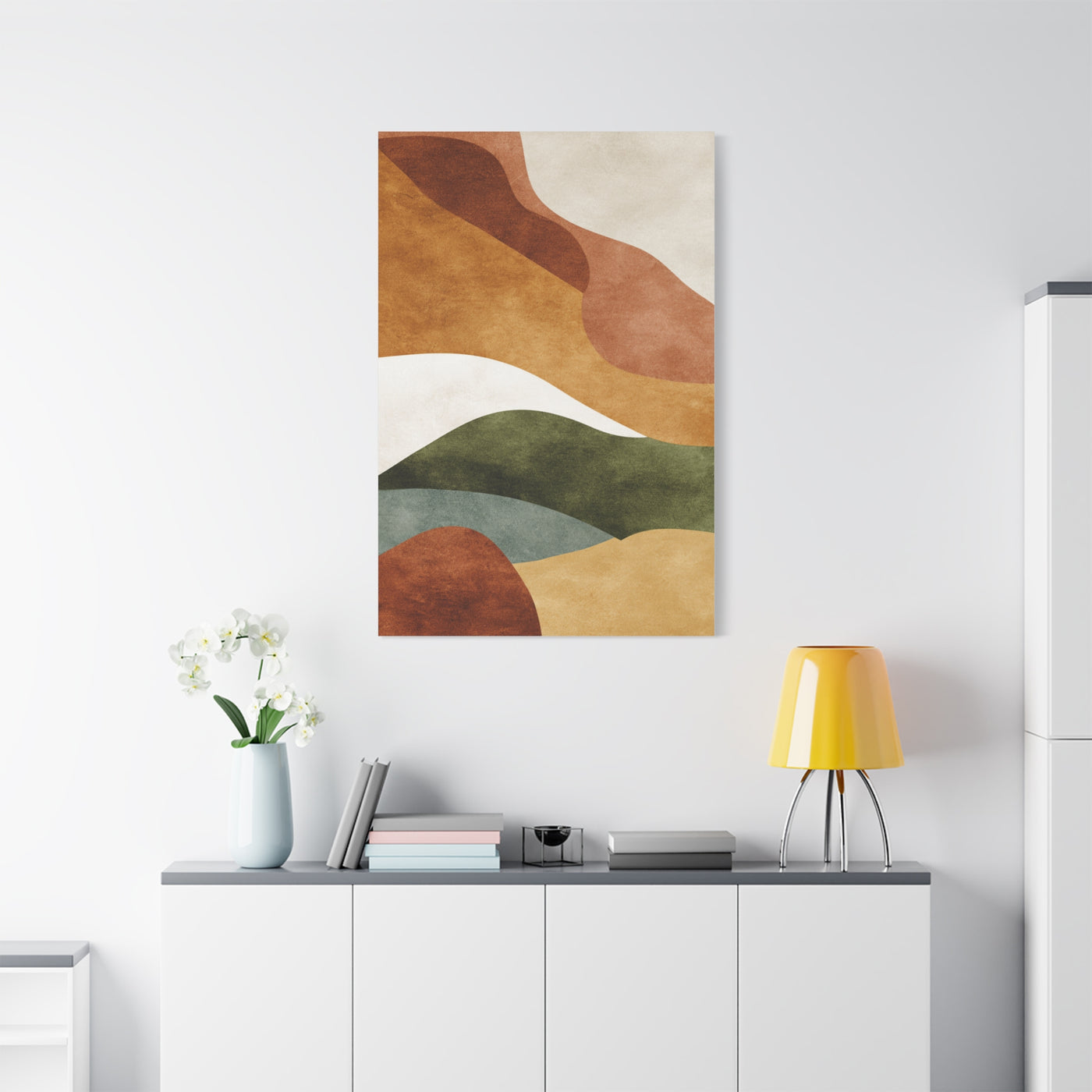 Earthy Organic Abstract Landscape Wall Art & Canvas Print