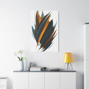 Teal Ember Surge Abstract Wall Art & Canvas Prints