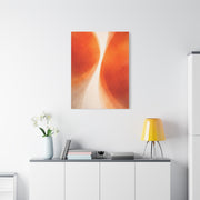 Dual Orange Flow Abstract Composition Wall Art & Canvas Print