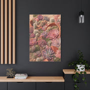 Pink Succulent Garden Wall Art & Canvas Print