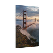 Golden Gate Bridge Through Morning Fog Wall Art & Canvas Print